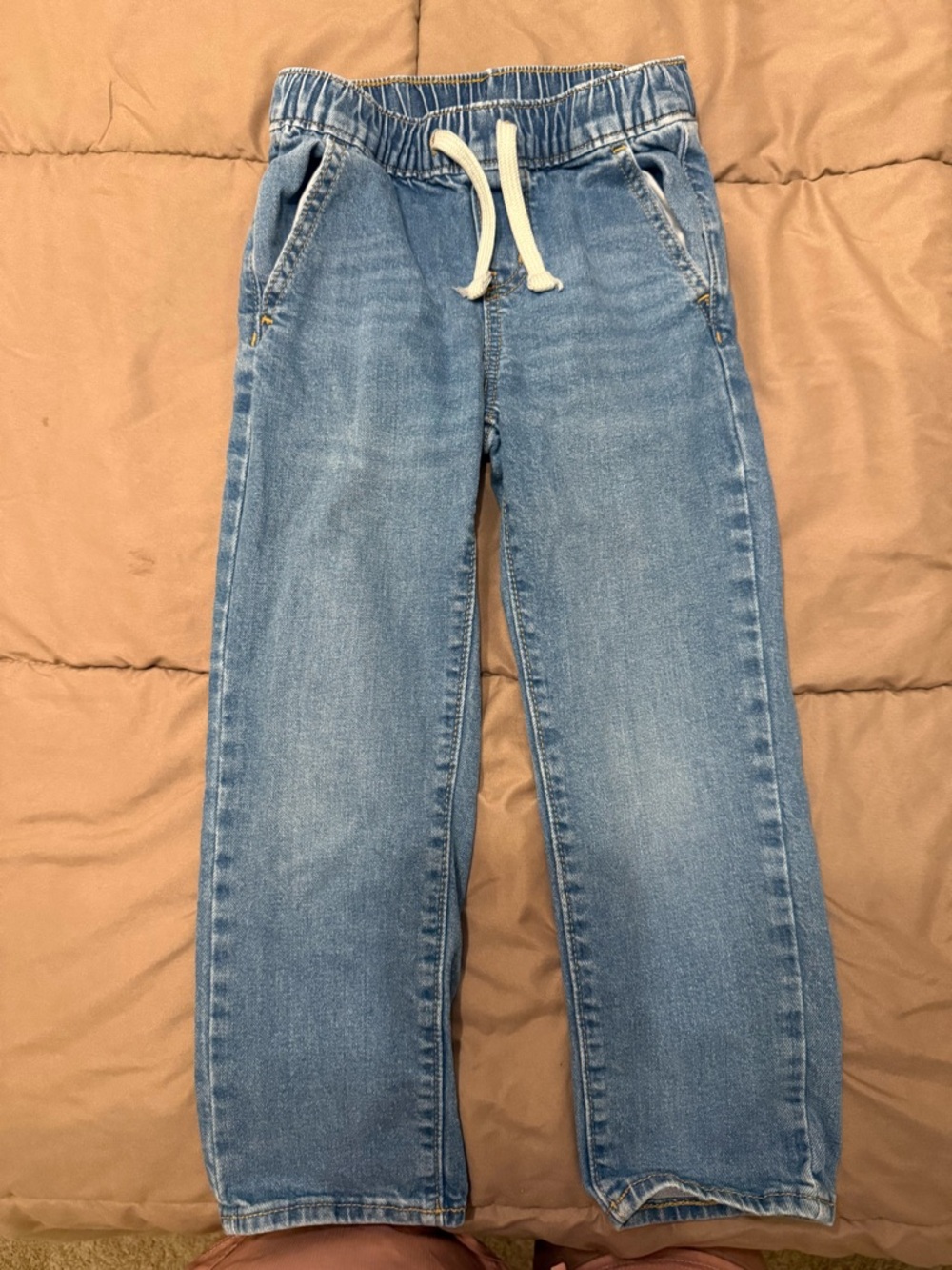 Old Navy Light Blue Elastic-Waist Denim Pants